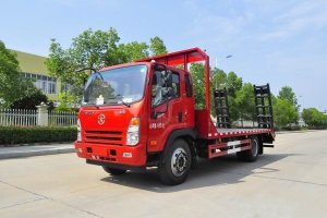 這款國六挖機(jī)平板運(yùn)輸車很火，關(guān)注沒？